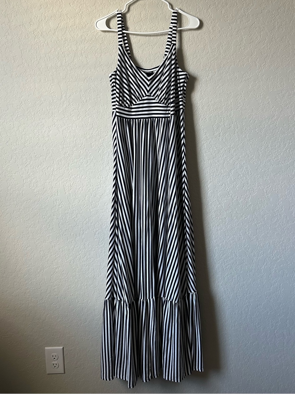 Torrid Navy Stripe Super Soft Jersey Knit Maxi Dress